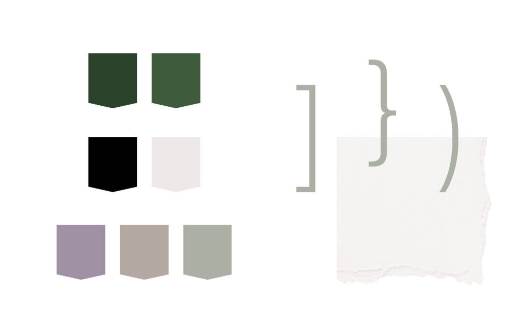Essencio 4 - Branding traject huisstijl ontwikkeling kleurenpallet natuurlijke kleuren tinten donkergroen lila beige zacht grijs - Linda van 't Land_portolio-items4
