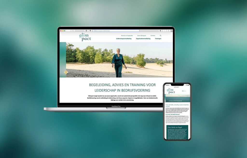 Glimpact portfolio EssencioBrands_branding en website