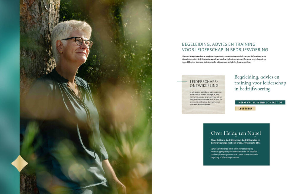 Glimpact portfolio EssencioBrands_branding en website