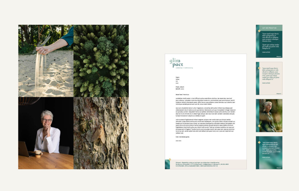 Glimpact portfolio EssencioBrands_branding en website